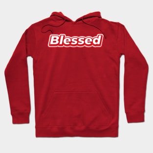 Blessed Bubble Text Christian Design Hoodie